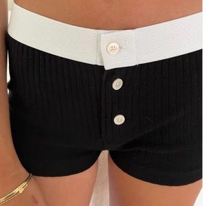 brandy melville black lounge shorts